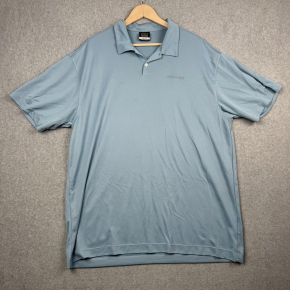 Nike Other - Nike Golf Polo Shirt Mens 2XL Light Blue Dri FIT Briggs & Stratton Embroidered